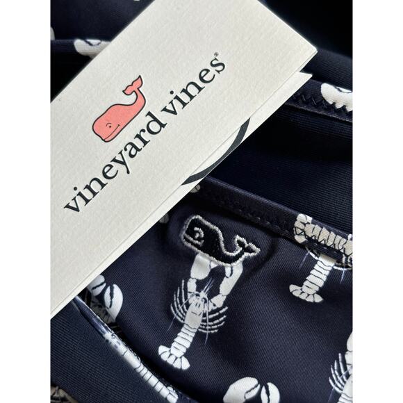 Vineyard Vines Navy Lobster Stack Nautical Two Piece NWTs Size XL (16) - Picture 4 of 4